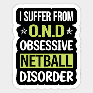 Obsessive Love Netball Sticker